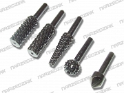 Wolfcraft Frezy zdzieraki do drewna i metalu profilowane, kpl. 5 szt. 2540